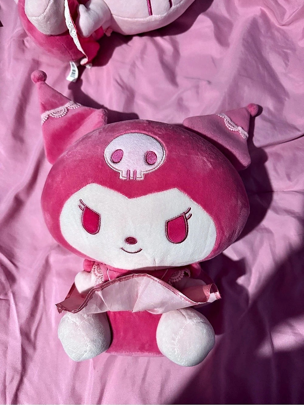 Sanrio Hello Kitty and Friends Pink Monochrome Kuromi 12-Inch Plush
